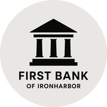 First Bank of Ironharbor logo